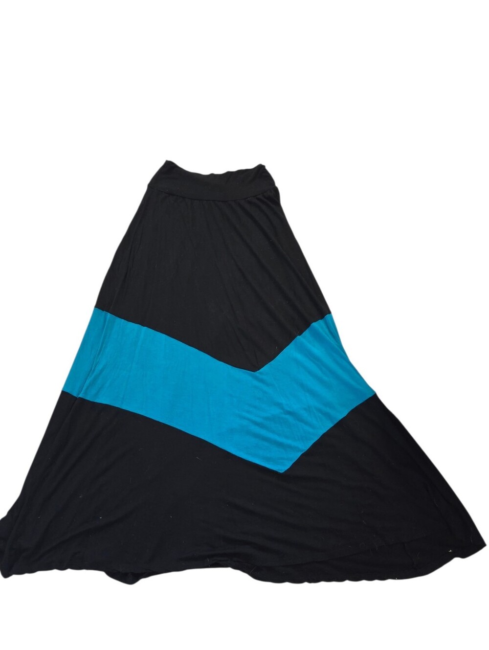 AB Studio turquoise/black pattern maxi dress, M. EUC